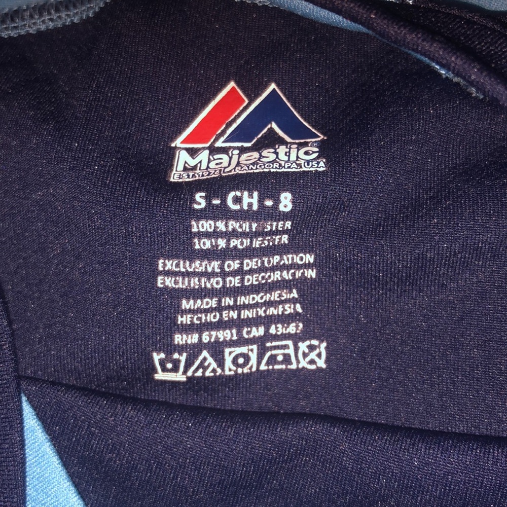 Tampa Bay Rays Boys 8 Warmup Jersey Majestic - Picture 2 of 6